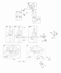 Camshaft Crankcase CoverSump Crankshaft PistonRingsConnecting Rod Diagram and Parts List for 098902-2069-B1  Briggs and Stratton Engine